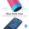 Розумна пляшка для води HidrateSpark PRO 2 Smart Bottle Chug & Straw Navy 621 мл - Фото 4