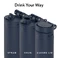 Розумна пляшка для води HidrateSpark PRO 2 Smart Bottle Straw Navy 621 мл - Фото 4