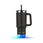 Розумний стакан для води та гарячих напоїв HidrateSpark PRO 2 Smart Tumbler Black 887 мл