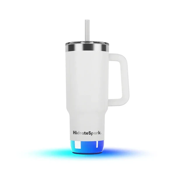Розумний стакан для води та гарячих напоїв HidrateSpark PRO 2 Smart Tumbler White 887 мл