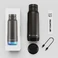 Розумна пляшка для води HidrateSpark PRO 2 Smart Bottle Straw Black 946 мл - Фото 8