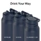 Розумна пляшка для води HidrateSpark PRO 2 Smart Bottle Straw Navy 946 мл - Фото 3