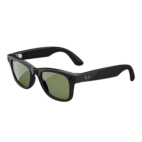 Умные очки Ray-Ban Meta Wayfarer, Shiny Black / G15 Green, Large