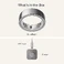 Розумне кільце Oura Ring 4 Silver Size 11 - Фото 8