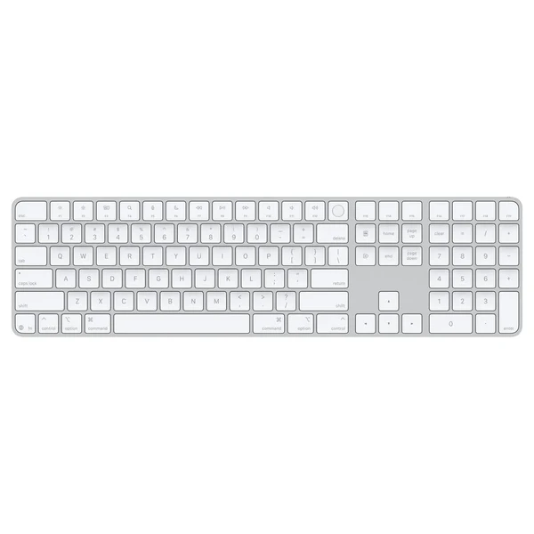 Клавиатура Apple Magic Keyboard with Touch ID and Numeric Keypad Silicon USB–C White MXK73