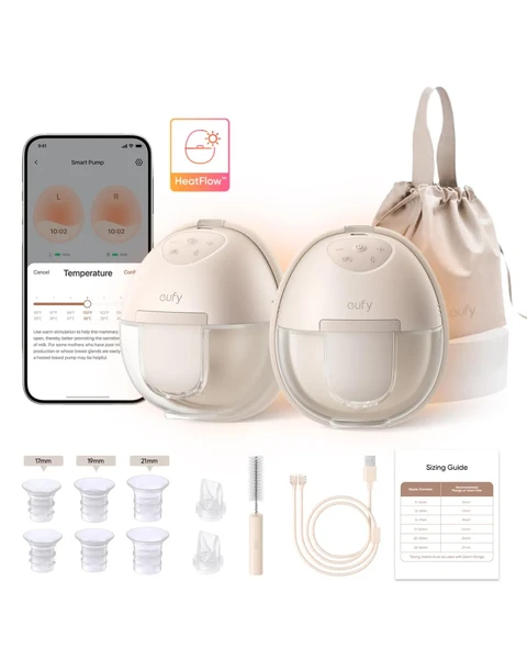 Молоковідсмоктувач з підігрівом eufy Wearable Breast Pump