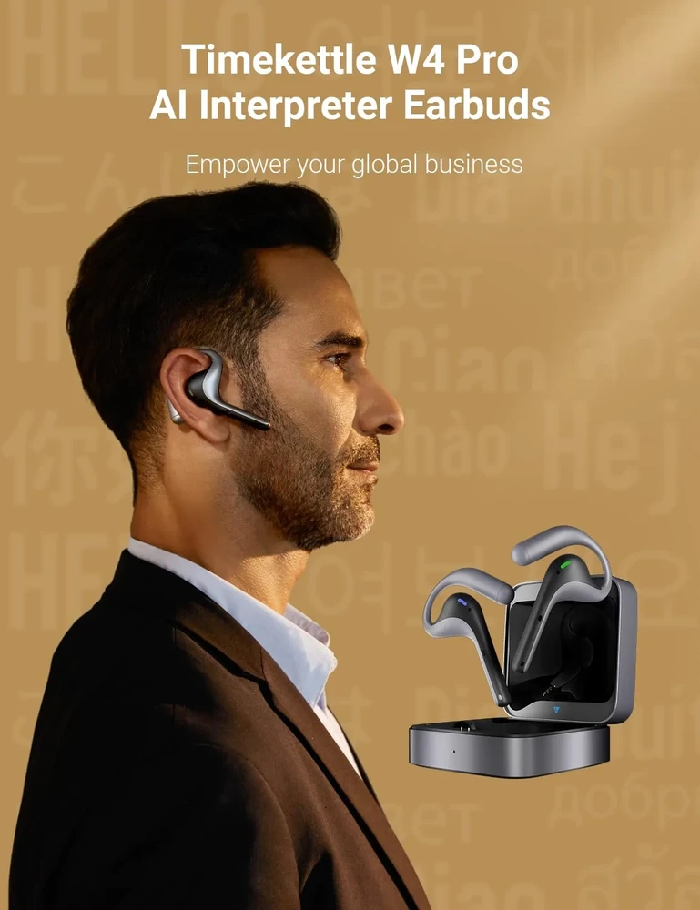 Наушники-переводчик Timekettle W4 Pro AI купить оригинальный, цена