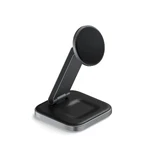 Зарядний пристрій бездротовий Satechi 2 in 1 Wireless Charger Qi2 15W Dual Stand для iPhone і AirPods