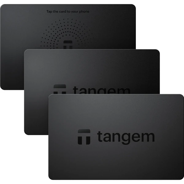 Апаратний криптогаманець Tangem Wallet 2.0 Black - 3 карти (TG128X3-B)