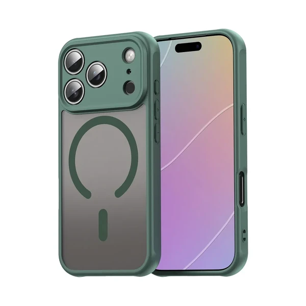 Протиударний матовий чохол Gadgets Matte MagSafe Green для iPhone 17 Pro Max