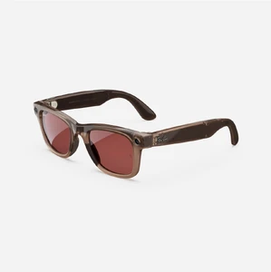 Розумні окуляри Meta Ray-Ban Wayfarer Shiny Warm Stone Transparent Lens / Tint to Watermelon Red Transitions