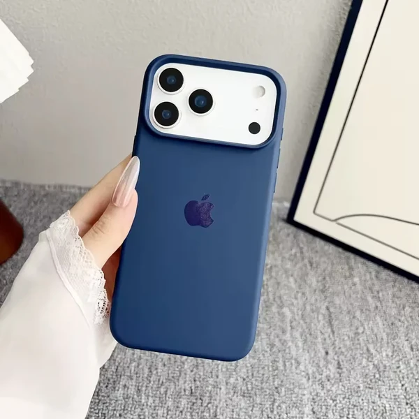 Силіконовий чохол Gadgets Liquid Silicone Soft Case Deep Blue для iPhone 17 Pro Max