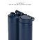 Розумна пляшка для води HidrateSpark PRO 2 Smart Bottle Chug Navy 621 мл - Фото 3