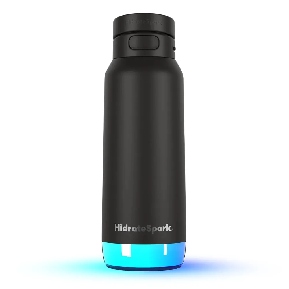 Купить Розумна пляшка для води HidrateSpark PRO 2 Smart Bottle Straw Black 946 мл
