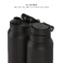 Розумна пляшка для води HidrateSpark PRO 2 Smart Bottle Chug Black 946 мл - Фото 3