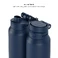 Розумна пляшка для води HidrateSpark PRO 2 Smart Bottle Chug Navy 946 мл - Фото 3