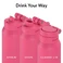 Розумна пляшка для води HidrateSpark PRO 2 Smart Bottle Chug & Straw Flamingo 946 мл - Фото 5