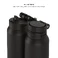 Розумна пляшка для води HidrateSpark PRO 2 Smart Bottle Straw Black 946 мл - Фото 3