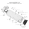 Розумна пляшка для води HidrateSpark PRO 2 Smart Bottle Straw White 946 мл - Фото 5