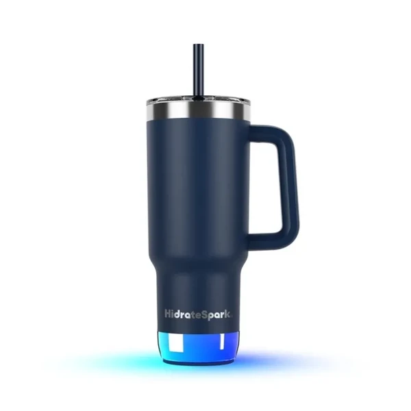 Розумний стакан для води та гарячих напоїв HidrateSpark PRO 2 Smart Tumbler Navy 887 мл